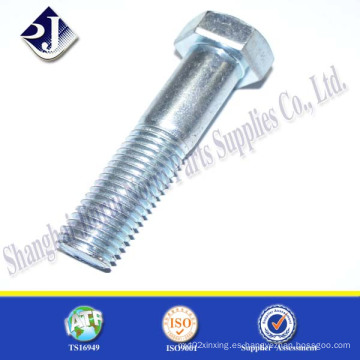 Grado 10.9 Tornillo hexagonal con zinc